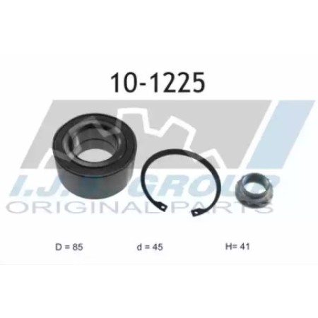 Подшипник ступицы (задней) BMW 3/7/8/X3/Z3 94- (+ABS) (44.9х85.1х41) (к-кт) (10-1225)