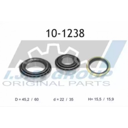 Подшипник ступицы (передней) MB (W210) -02 (22x45.2x15.5/35x60x15.9) (к-кт) (10-1238)