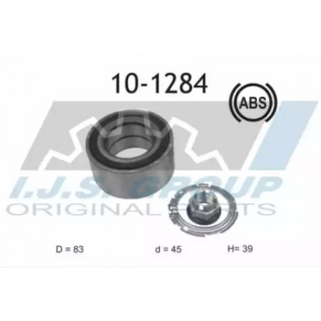 Подшипник ступицы (передней) Renault Kangoo/Laguna 01-/Clio 98- (45x83x39) (+ABS) (к-кт) (10-1284)
