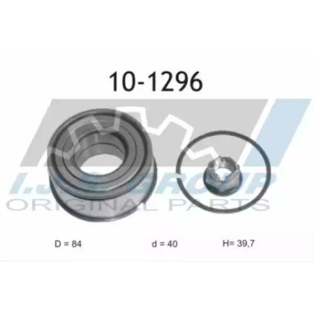 Подшипник ступицы (передней/задней) Renault Kangoo 01- (4x4) (40x84x39,7) (к-кт) (10-1296)