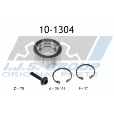 Подшипник ступицы (передней) Audi 80/90 88-96 (41x75x37) (к-кт) (10-1304)