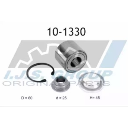 Подшипник ступицы (задней) Citroen C4/Peugeot 307 00- (25x60x45)(к-кт) (10-1330)