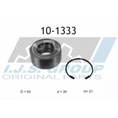 Подшипник ступицы (задней) Citroen Berlingo/Peugeot Partner 1.6 HDi 08- (30x62x51) (к-кт) (10-1333)