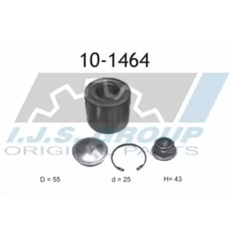 Подшипник ступицы (задней) Renault Clio 12- (25x55x43)(к-кт) (10-1464)