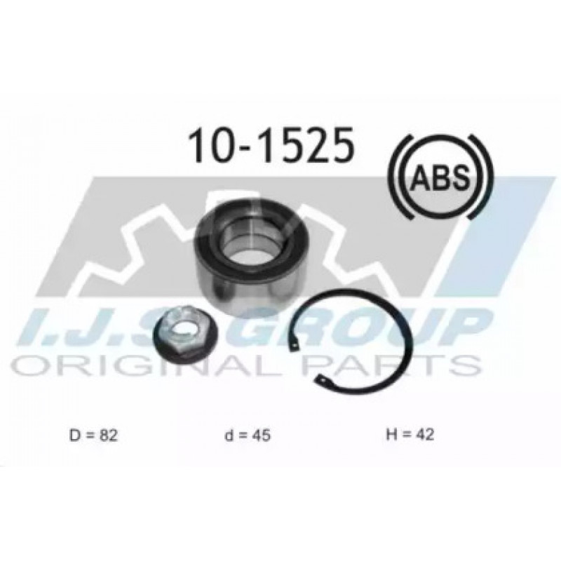 Подшипник ступицы (передней) Ford Connect 13- (+ABS) (45x82x42) (К-кт) (10-1525)