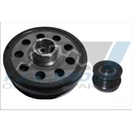 Шкив коленвала + шкив генератора BMW 1/3/X1/X3 2.0D 04- (6PK) (17-1105KIT)