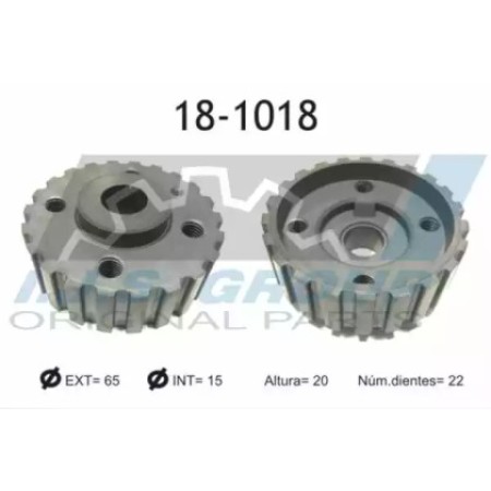 Шестерня коленвала Audi 100/A6/ VW Passat 1.6-2.0 -97 (z=22) (18-1018)