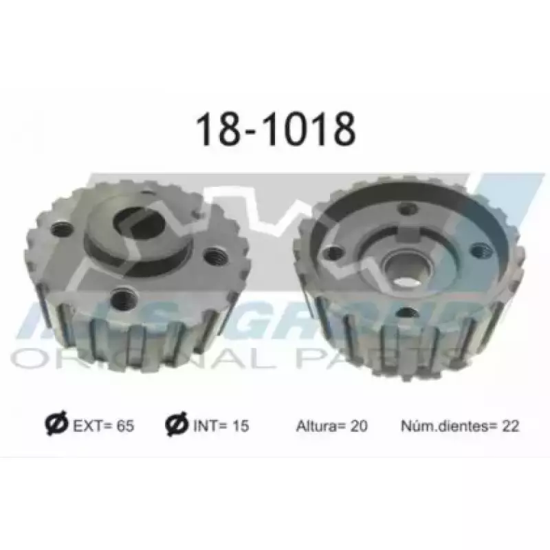 Шестерня коленвала Audi 100/A6/ VW Passat 1.6-2.0 -97 (z=22) (18-1018)