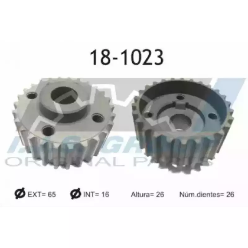 Шестерня коленвала VW T5/Bora/Golf 4/Passat/Sharan 1.6-2.0 98-10  (18-1023)