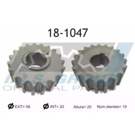 Шестерня коленвала Opel Kadett/Vectra A 88-95 (18-1047)