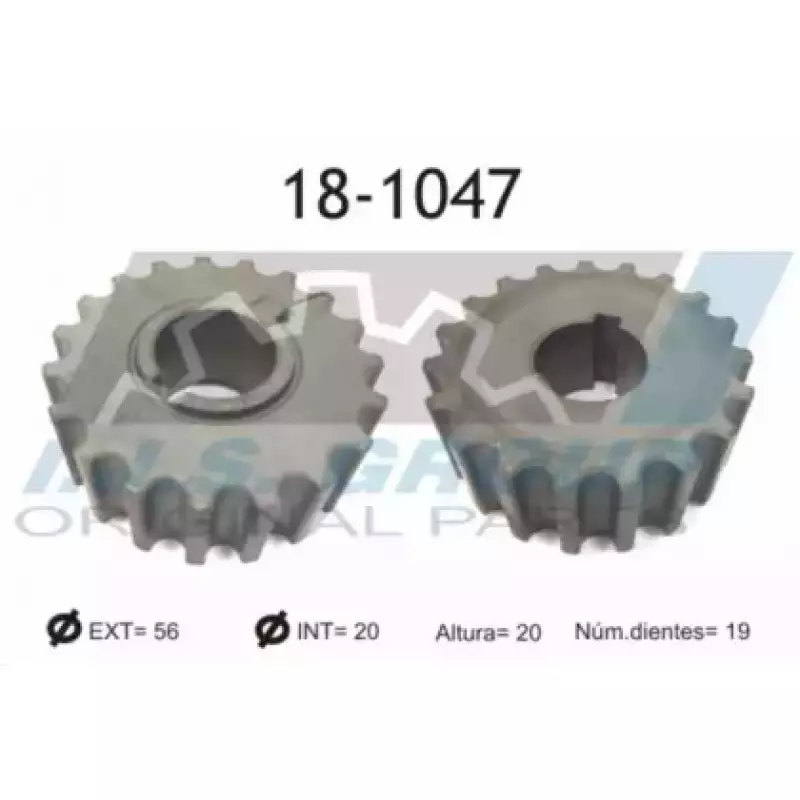 Шестерня коленвала Opel Kadett/Vectra A 88-95 (18-1047)