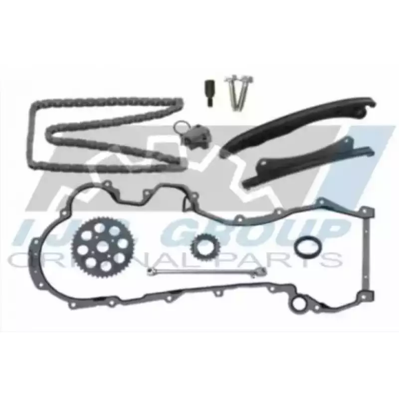 Комплект цепи ГРМ Fiat Doblo 1.3JTD 04- (цепь, башмак, натяжитель,звездочки, прокладка) (40-1015VFK)
