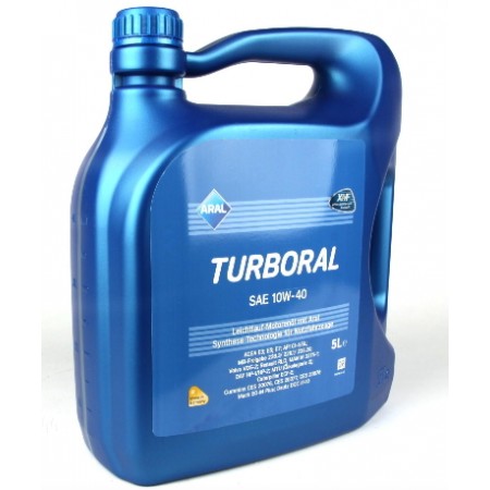 Масло моторное ARAL Turboral 10W40  (5л) (MB228.3/MB 229.1/MB 235.28/Renault RLD/Volvo VDS-2