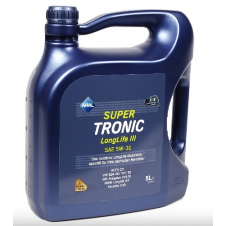 Масло моторное ARAL Super Tronic Longlife III 5W30 Super Tronic Longlife III (5л) (VW504 00/507 00/MB229.51/BMW Longlife-04) (20475/152A0E)