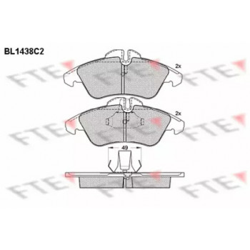Гальмівні колодки (передні) MB Sprinter 208-316/VW LT II 28-46 96- (Ate) (BL1438C2)