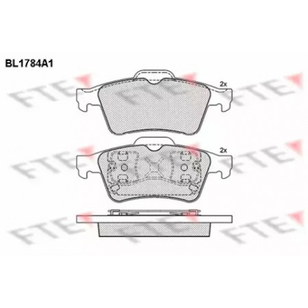 Колодки тормозные (задние) Ford Connect 02- (BL1784A1)