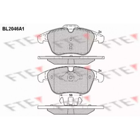 Колодки тормозные (передние) Land Rover Freelander/Ford Mondeo IV 1.8-2.5 07-  (BL2046A1)