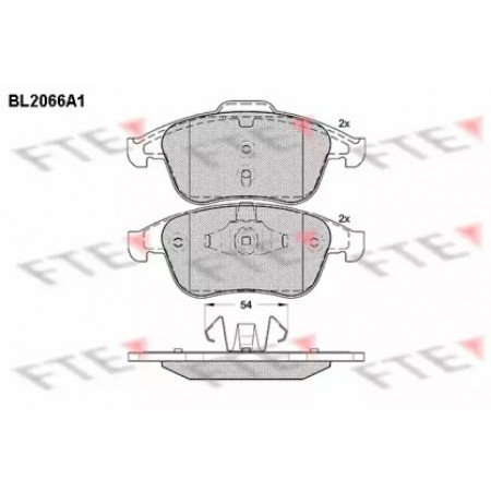 Гальмівні колодки (передні) Renault Megane III/Laguna III 1.5dCi/2.0dCi 07- (BL2066A1)