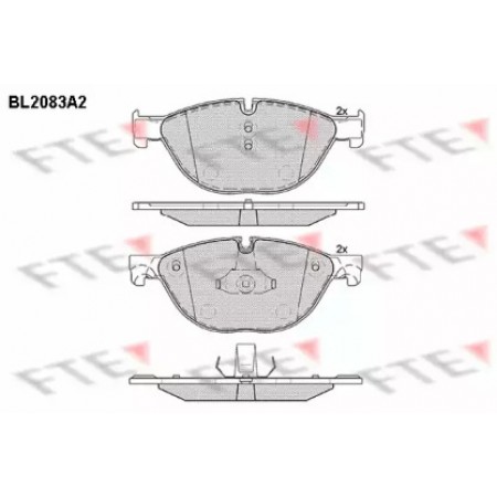 Колодки тормозные (передние) BMW 5/6/7 09- (Ate) 09- (BL2083A2)