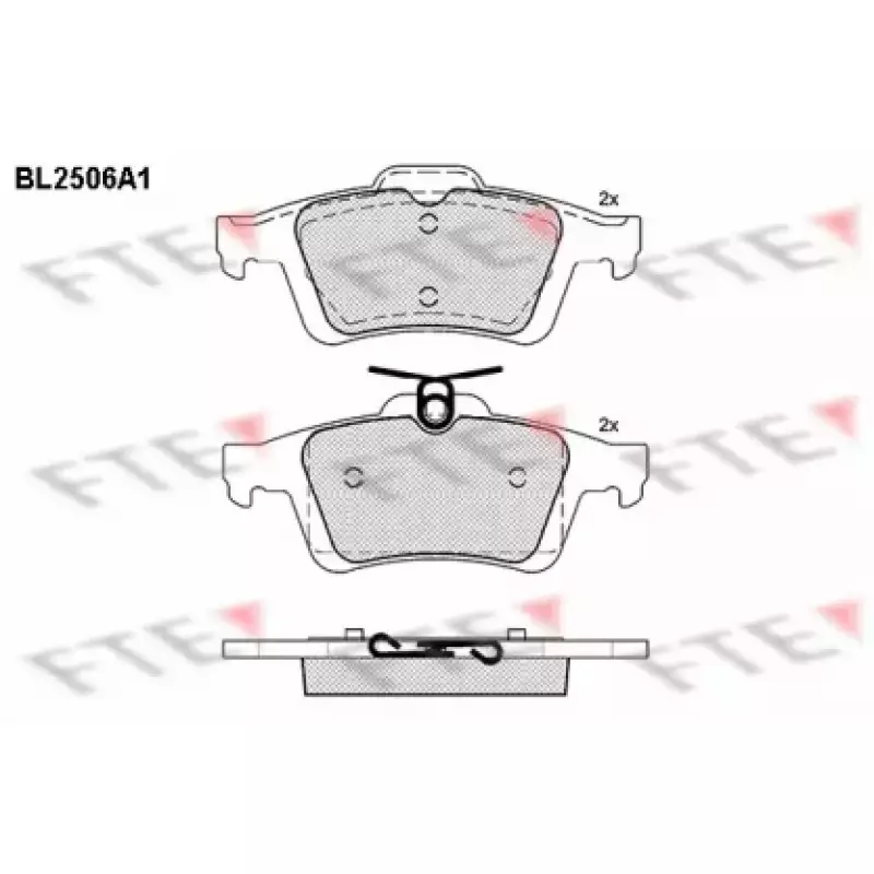 Колодки тормозные (задние) Ford Connect 02- (BL2506A1)