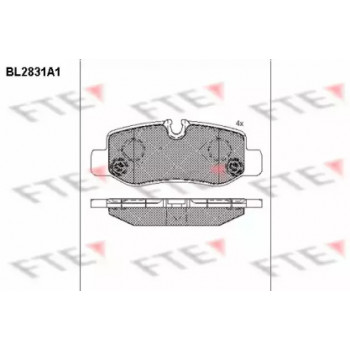 Колодки тормозные (задние) MB Vito (W447) 14- (BL2831A1)