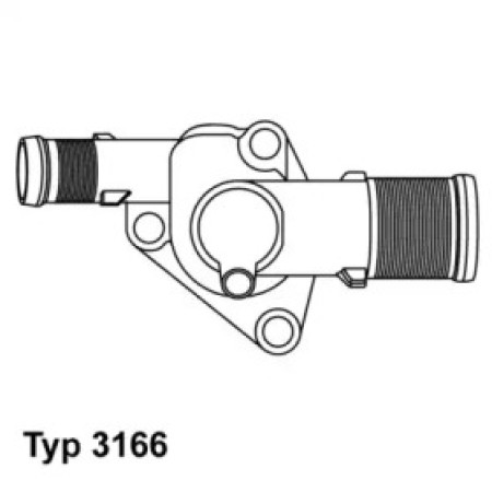 Термостат Renault Kangoo 1.2 16V 97- (89°C) (3166.89D)