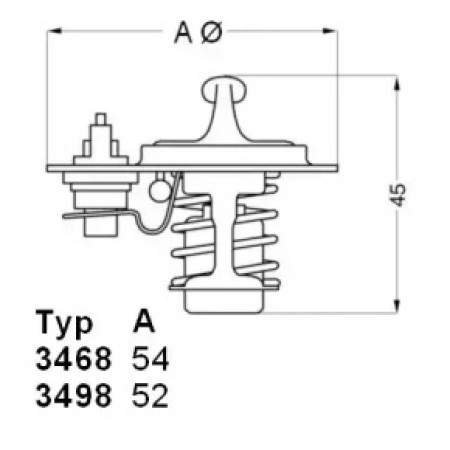 Термостат Kia Sportage/Mazda 323/626 1.4-2.2 87-04 (3498.88D)