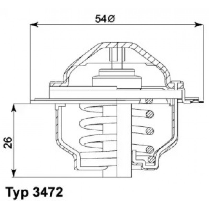 Термостат VW T5 2.0i 03- (3472.87D)