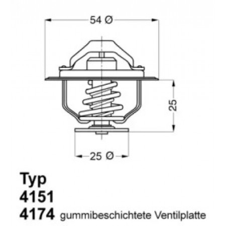 Термостат Renault Mascott 2.8TDI (4151.76D)