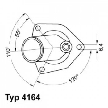 Термостат Opel Vectra A 2.0i 16V 89-95  (4164.92D)