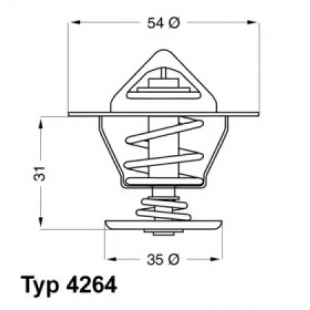 Термостат Seat Toledo/VW Golf II/III 1.0-2.0 -99 (4264.84D)