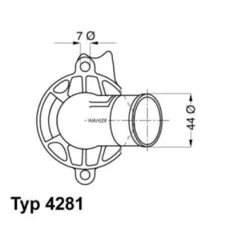 Термостат MB Vito (W639) 3.0/3.2/3.7 03- (87°C) (4281.87D)