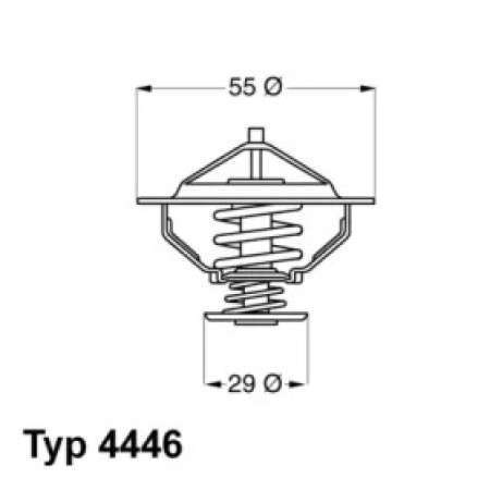 Термостат Fiat Scudo/Citroen Berlingo 1.9D/2.0JTD (4446.83D)