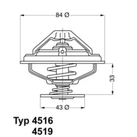 Термостат BMW 5 (E34)/7 (E32/E38) 3.0i-5.0i 87-01 (4516.85D)