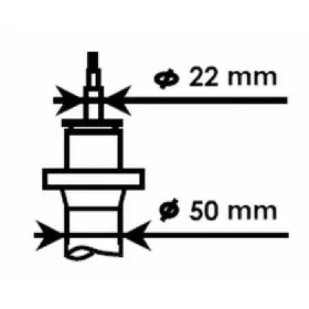 Амортизатор передний Golf 04-/Jetta 05-/Octavia 04-/Yeti 04- (50mm) (324703)