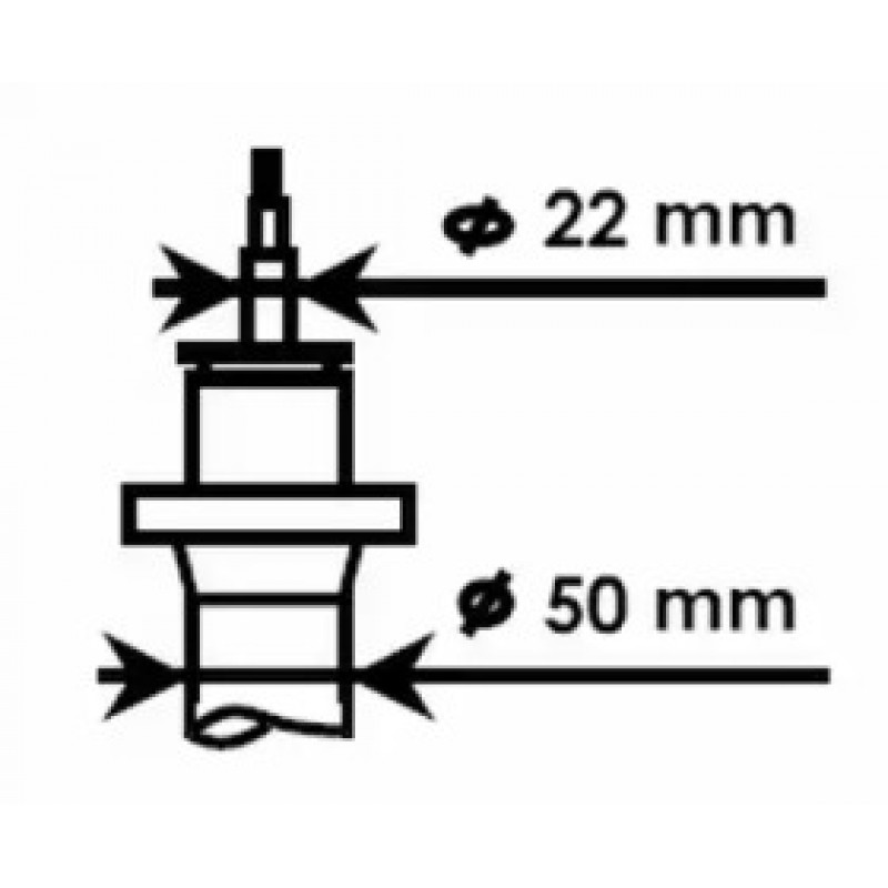 Амортизатор передний Golf 04-/Jetta 05-/Octavia 04-/Yeti 04- (50mm) (324703)