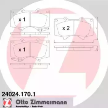 Колодки гальмівні (передні) Toyota Land Cruiser 02-/Mitsubishi Pajero IV 06- (Sumitomo) (24024.170.1)