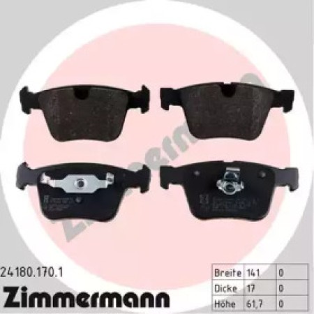 Колодки тормозные (задние) MB M-class (W164)/S-class (W221)/R-class (W251/V251) 06-13 (Ate) (24180.170.1)