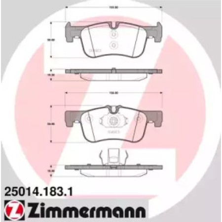 Колодки тормозные (передние) BMW 1 (F20/F21)/2 (F22/F87/F45/F46) 11-/Audi Q5 08- (ATE) (25014.183.1)