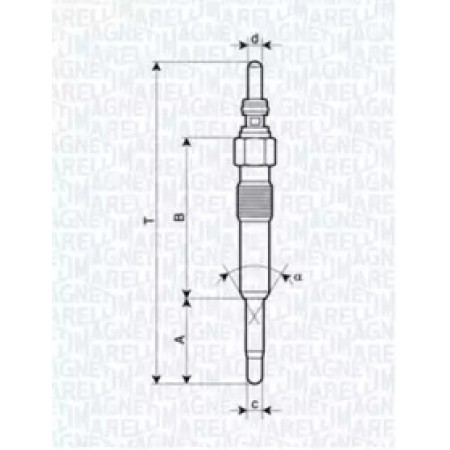 Свеча накала VW/Audi 1.9/2.5TDI (62900028304)