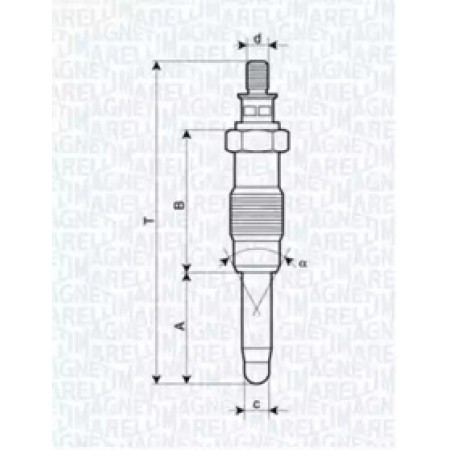 Свічка розжарення Citroen Jumper/Fiat Scudo/Peugeot Partner 1.9/2.5 D/TD -98 (62900010304)