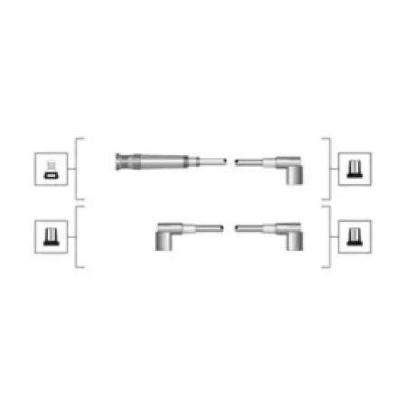 Провода зажигания BMW 3 (E30) 87-94 (к-кт) (высоковольтные) (941319170052)