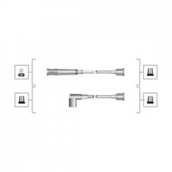 Провода зажигания BMW 3 (E30)/5 (E28/E34) (к-кт) (высоковольтные) (941319170095)