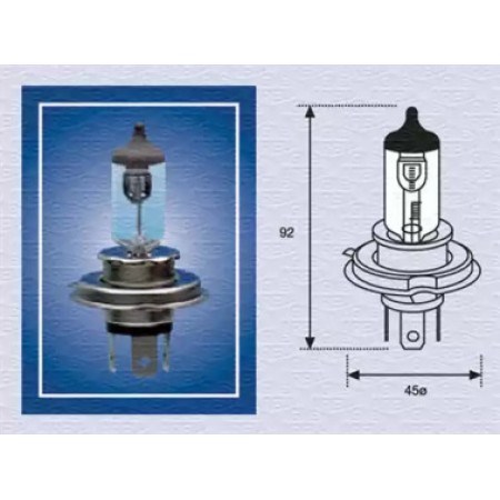 Автолампа H4 24V 75/70W P43t Standard 24V (2156100000)