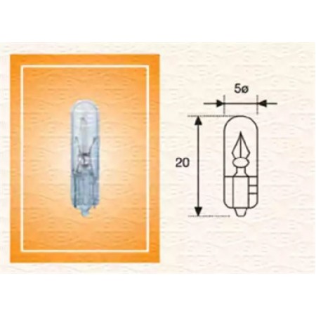 Автолампа T5 24V 1.2W W2x4.6d Standard 24V (без цоколя) (3722100000)