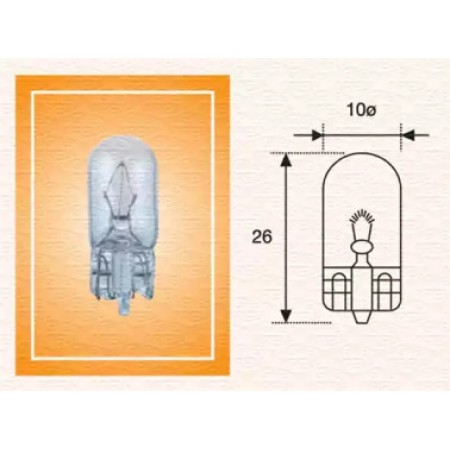 Автолампа W3W 24V 3W W2.1x9.5d Standard 24V (без цоколя) (3822100000)