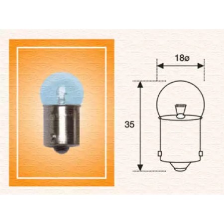 Автолампа R10W 24V 10W BA15s Standard 24V (4009100000)
