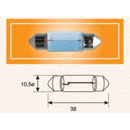 Автолампа C10W 24V 10W SV8.5-8 Standard (L=38/d=10.5) (9462100000)