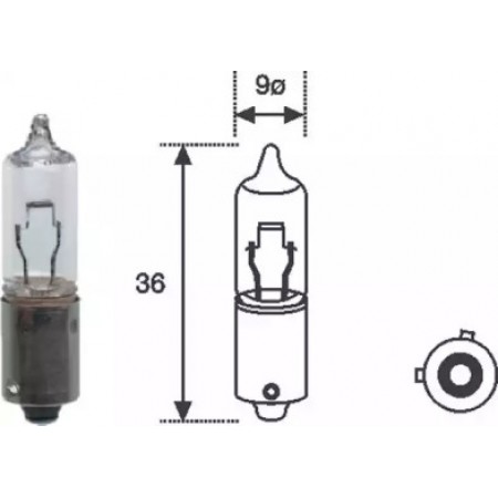 Автолампа H21W 12V 21W BAY9S (2052500000)