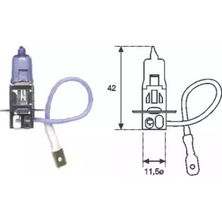 Автолампа H3 12V 55W PK22s Standard (2553100000)